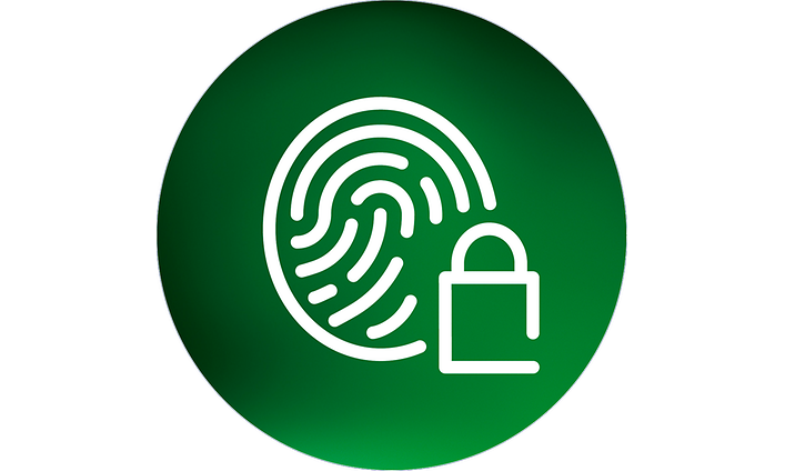 Digiturva - Sormenjälki ja lukko -symboli