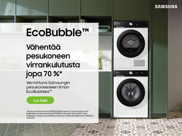 Samsung-pesukoneet EcoBubble-teknologialla
