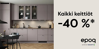 kaikki keittiöt -40%*