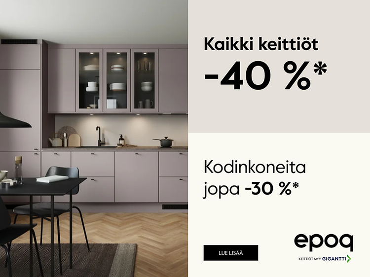 kaikki keittiöt -40%*
