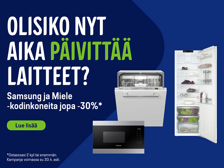Samsung ja Miele kodinkoneita jopa -30% (2)