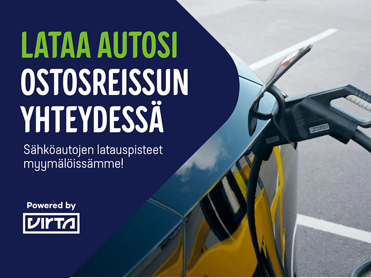 Sähköautonlataus Gigantissa