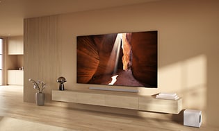 Samsung TV olohuoneessa