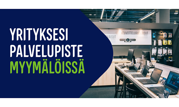 Yrityksille suunnattu osasto myymälöissä