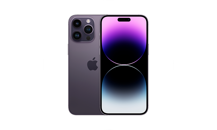 Iphone-puhelin kuvattuna edestä ja takaa