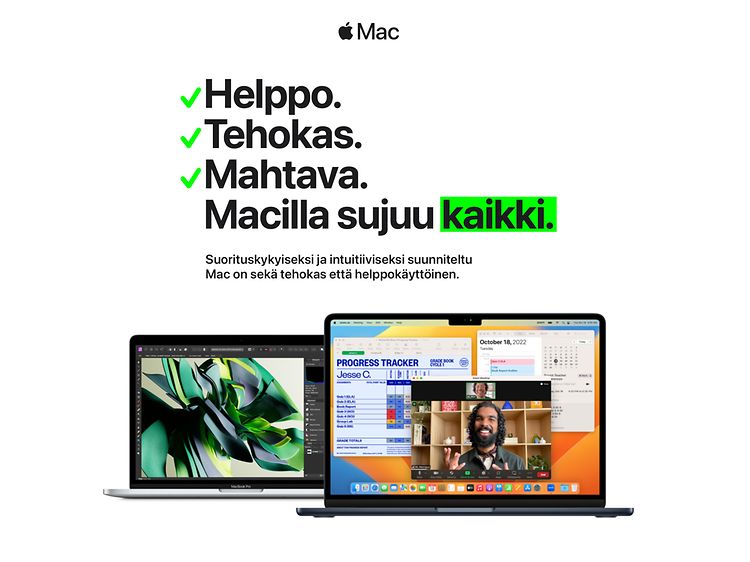 Helppo. Tehokas. Mahtava. Macilla sujuu kaikki.