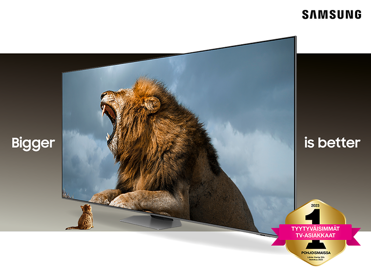 Samsung-TV: suurempi on parempi