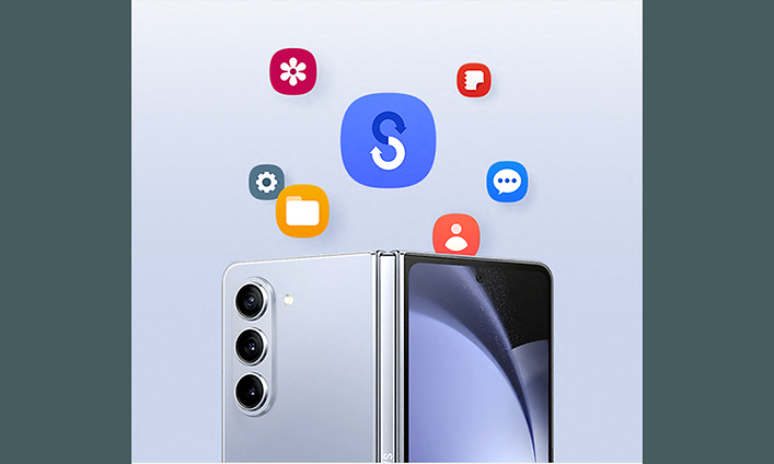 Samsung Galaxy Z Fold5 ja Smart Switch