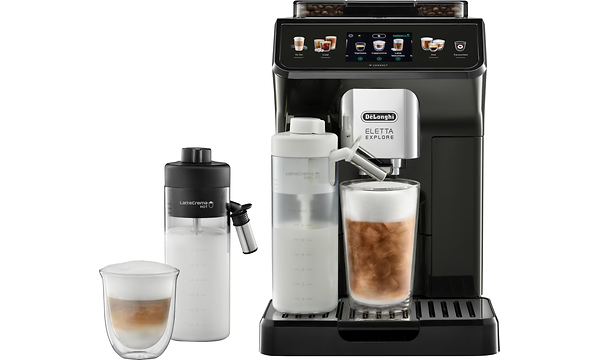 Tuotekuva Delonghi Eletta Explore -kahvikoneesta Cold Brew -tekniikalla