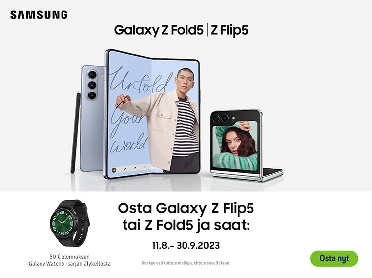 Samsung_FI_ZFlip5_ZFold5_LaunchOffer_Elkjop_Frontpage_1600x600 (002)