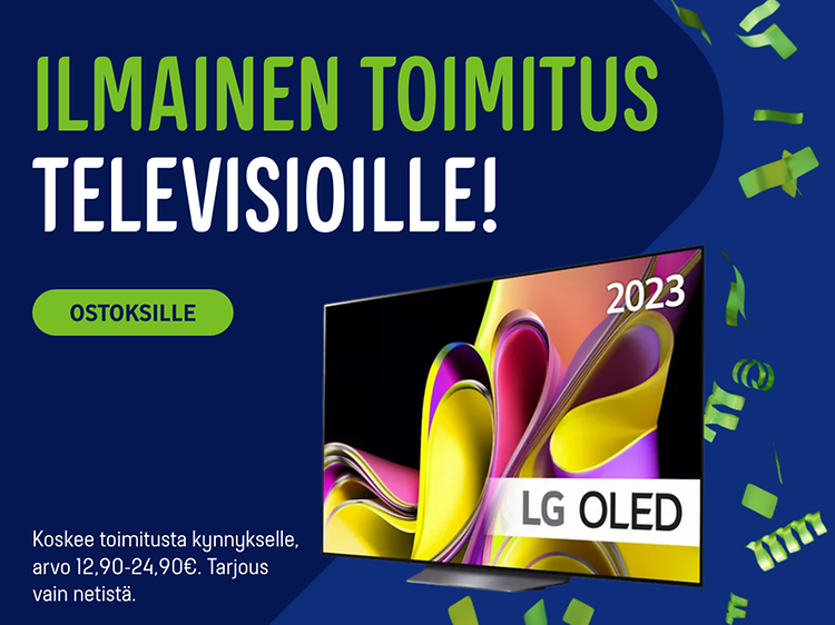 Ilmainen toimitus televisioille - synttäritarjous! (6)