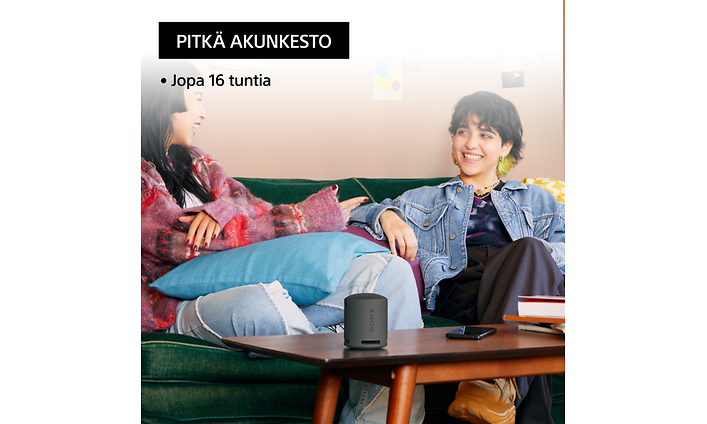 Sony XB100 -kaiutin ja pitkä akunkesto
