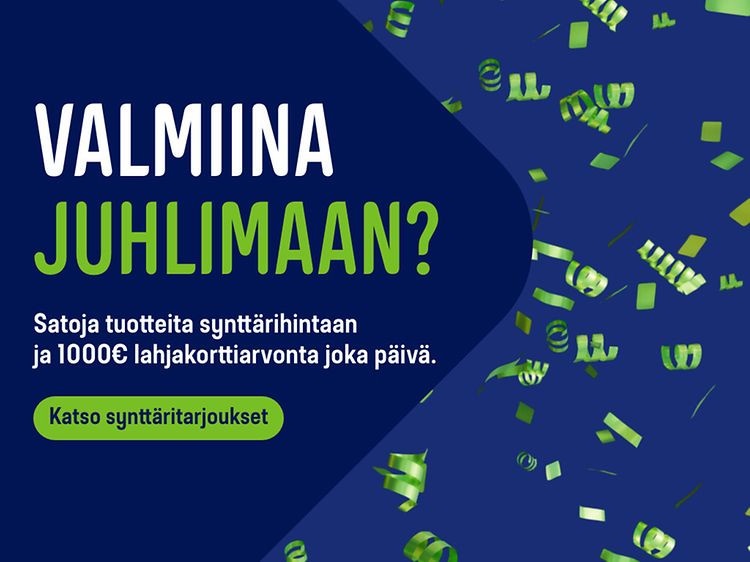 Valmiina juhlimaan? Gigantissa on synttärit, katso tarjoukset!