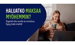 Haluatko maksaa myöhemmin?