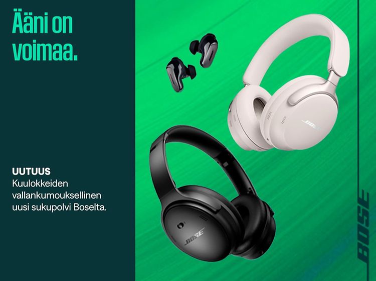 Bose QuietComfort -sarjan kuulokkeet ja nappikuulokkeet