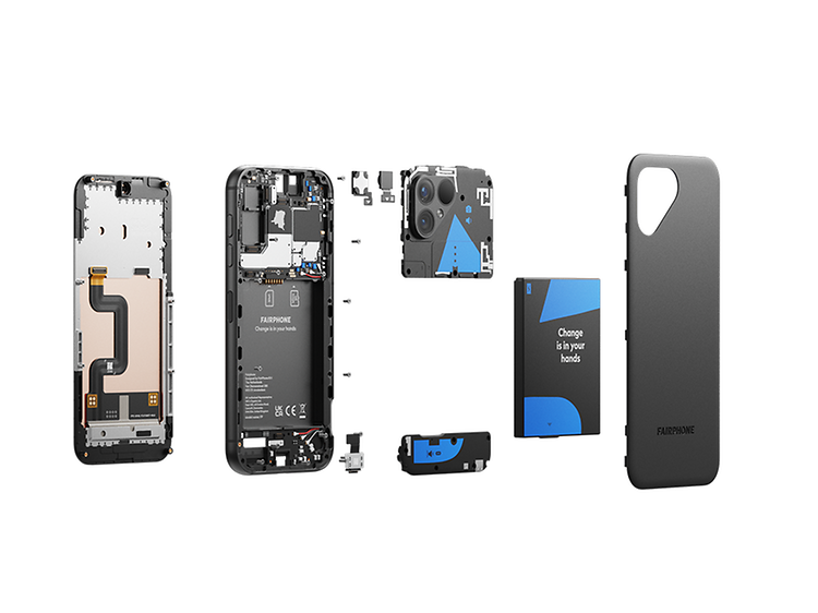 Fairphone 5 -älypuhelimen modulaarinen muotoilu tekee laitteen korjauksesta helppoa