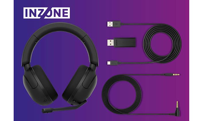 Sony INZONE H5langattomat pelikuulokkeet - Pakkaukseen sisältyy