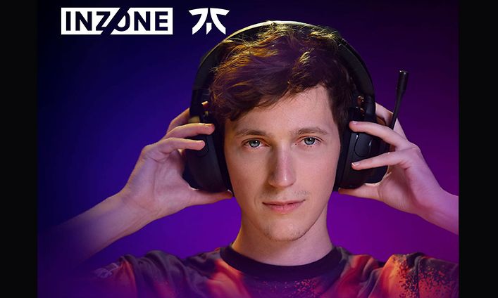 Sony INZONE H5 langattomat pelikuulokkeet - Yhteistyössä maailman johtavan esportsorganisaation Fnaticin kanssa