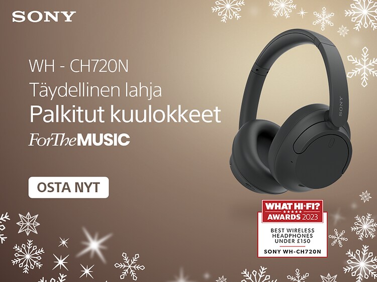 Sony WH-CH720 and WH-CH520 Christmas banners