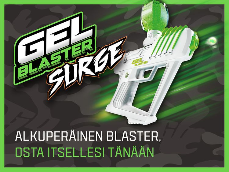 Gel Blaster -yläbanneri