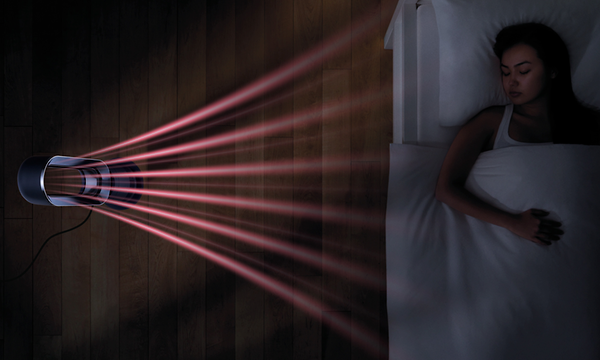 Kuvituskuva Dyson Hot+cool Jet Focus -lämpöpuhaltimen uniajastimen toiminnasta
