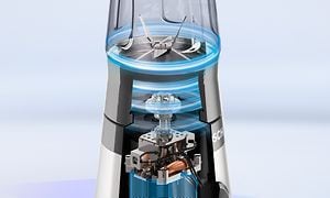 Kuvituskuva Bosch VitaPower -tehosekoittimen moottorista ja siitä, miten se toimii