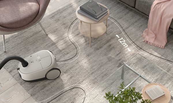 Electrolux Clean 600 Bagged -imurilla on 12 metrin ulotttuvuus