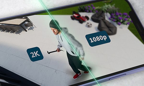 Arlo-valvontakamera ja realistinen videokuva
