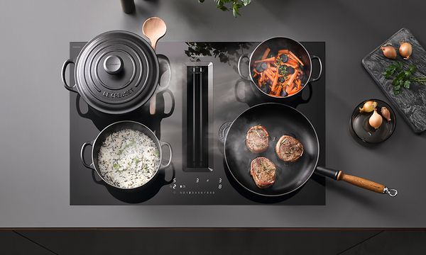 Miele-keittotasojen PowerFlex-keittoalueet