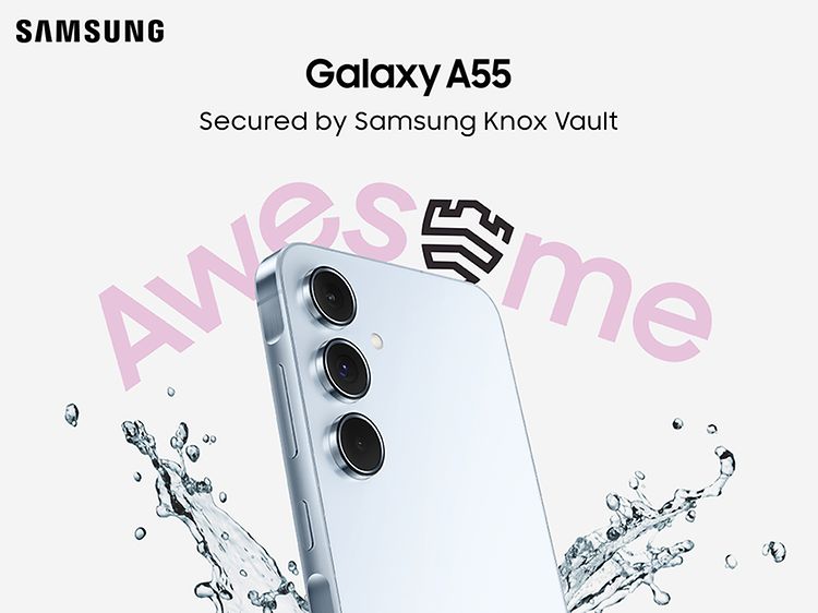 Samsung Galaxy A55– suojattu Samsung Knox Vault -turvallisuusalustalla