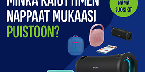 Minkä kaiuttimen nappaat mukaasi puistoon? Tsekkaa nämä suosikkituotteet Gigantissa