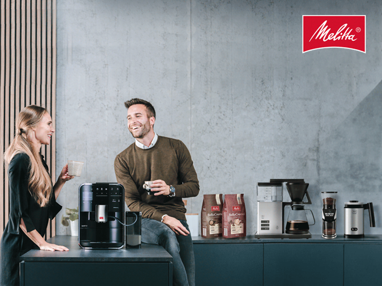 Melitta-kahvikoneet, kahvipavut, kahvimyllyt ja maidonvaahdottimet sekä espressokoneet