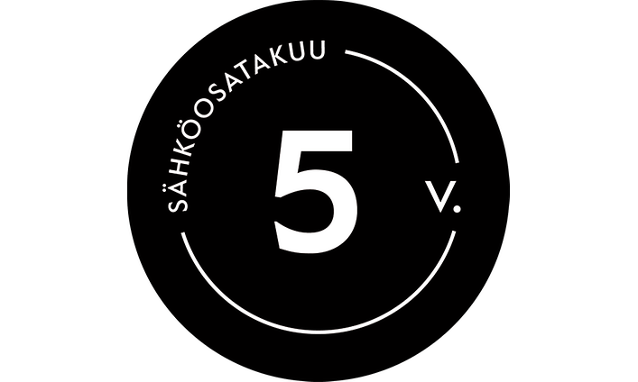 5 vuoden sähköosatakuu