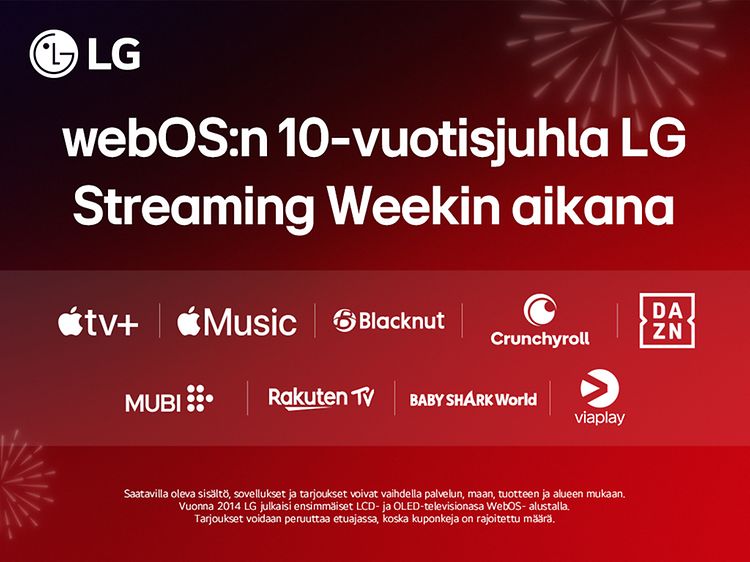 WebOS:n 10-vuotisjuhlavuosi ja LG Streaming Week