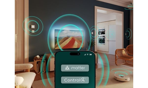 Philips - Ambilight TV - Matter Control 4 - Saumaton yhdistettävyys älykodin verkkoihin 