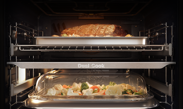 Samsung-uunin - Dual Cook - Säästä jopa 25 % virrankulutuksesta