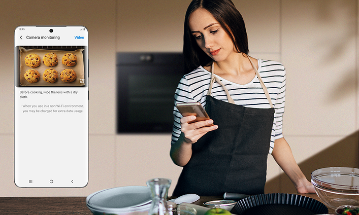 Samsung-uunin AI Pro Cooking - View Inside - Katso uuniin avaamatta luukkua