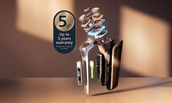 Philips-parranjokone - Rakennettu kestämään: jopa 5 vuoden takuu