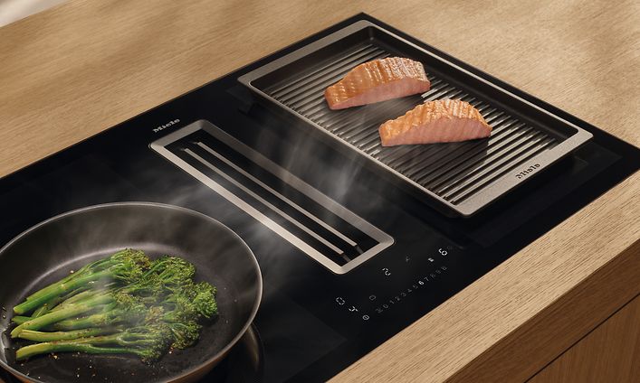 Miele - Kodinkoneet - Mielen induktiokeittotaso integroidulla liesituulettimella