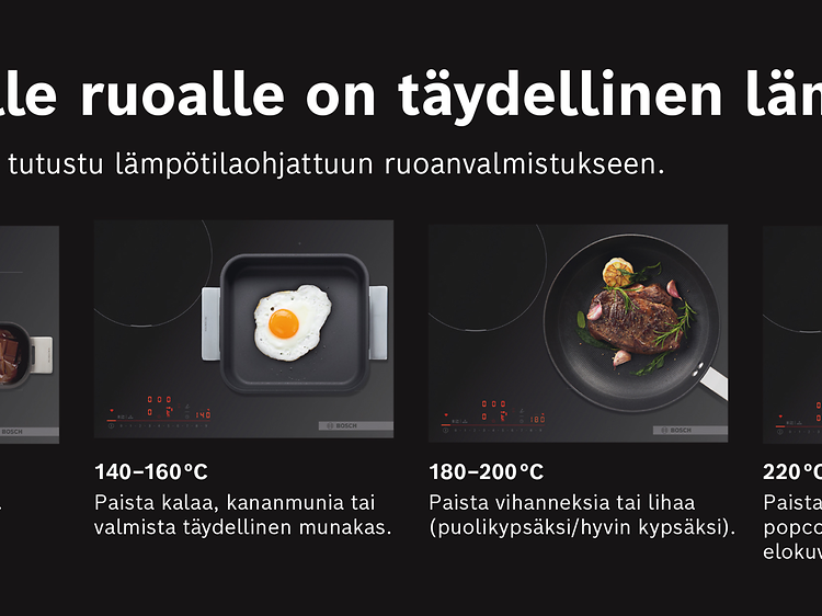 Bosch liesi - Jokaiselle ruoalle on täydellinen lämpötila