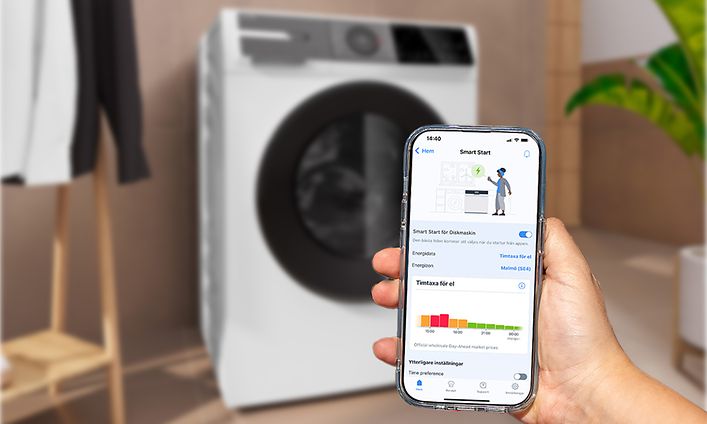 Bosch-pesukone – Ajasta pyykinpesu Smart Startin avulla