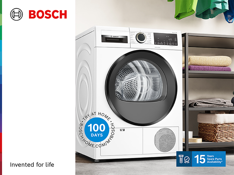 Bosch-kuivausrummut kuivaavat vaatteesi tehokkaasti ja hellävaraisesti