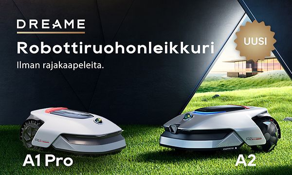 Dreame robottiruohonleikkuri yläbanneri