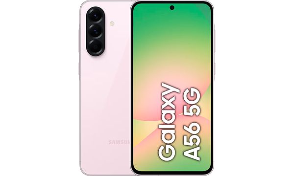 Vaaleanpunainen Samsung Galaxy A56