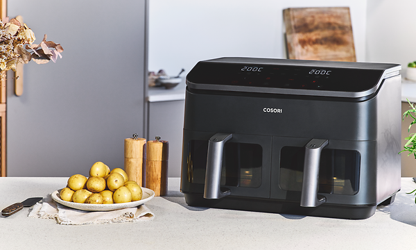 Cosori Airfryer -kiertoilmakypsennin - Dual Basket
