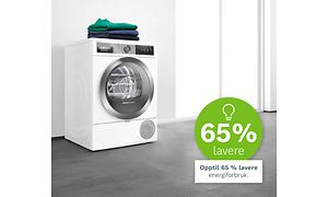 Dryer from Bosch with sustainability info