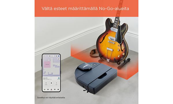 Vältä esteet määrittämällä sovelluksessa no-go alueet.