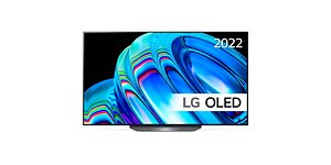 OLED-TV, jossa kirkkaanvärinen maisemakuva