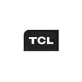 mustavalkoinen TCL-logo