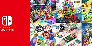 Banneri jossa Nintendo Switch-pelejä